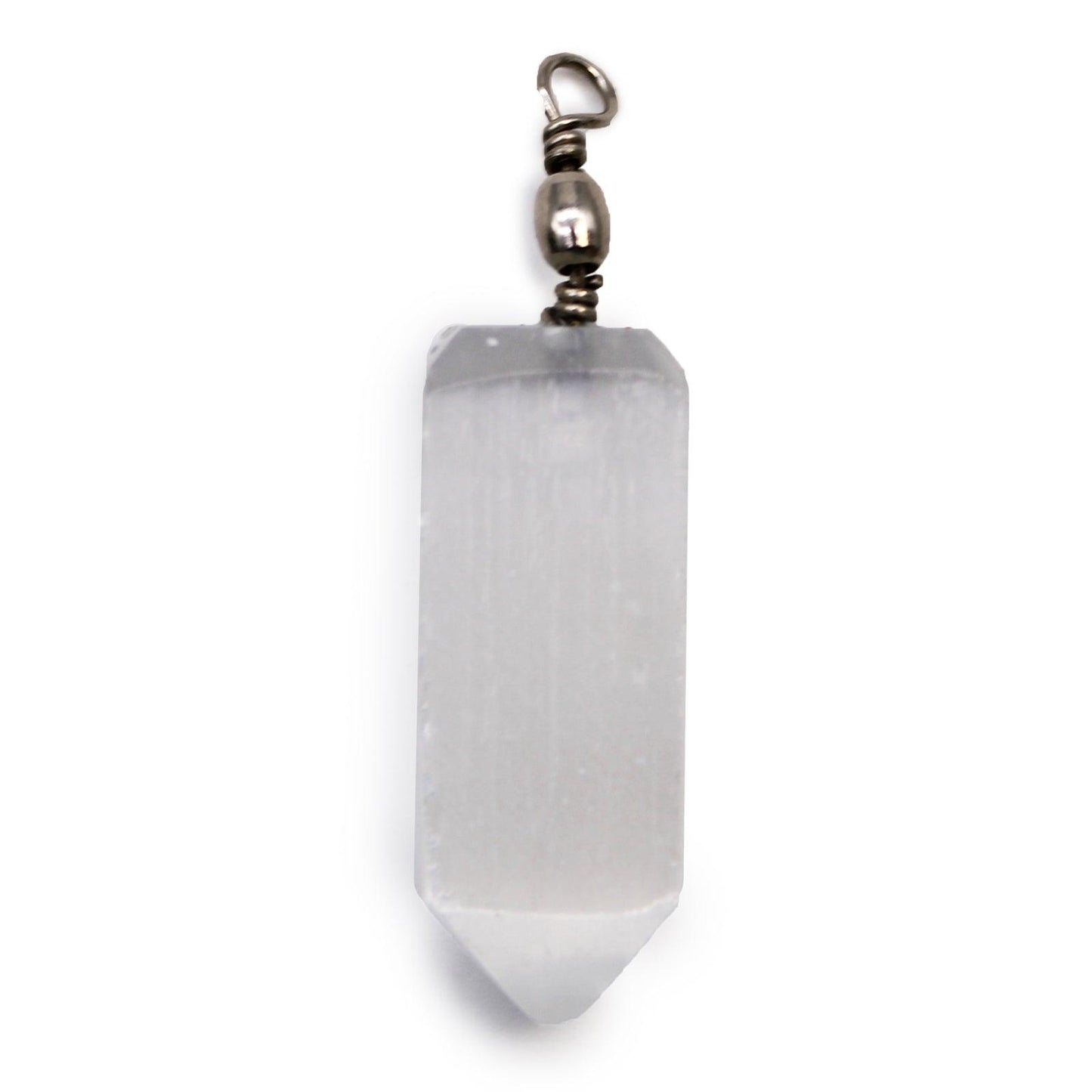 Selenite Obelisk Pendant