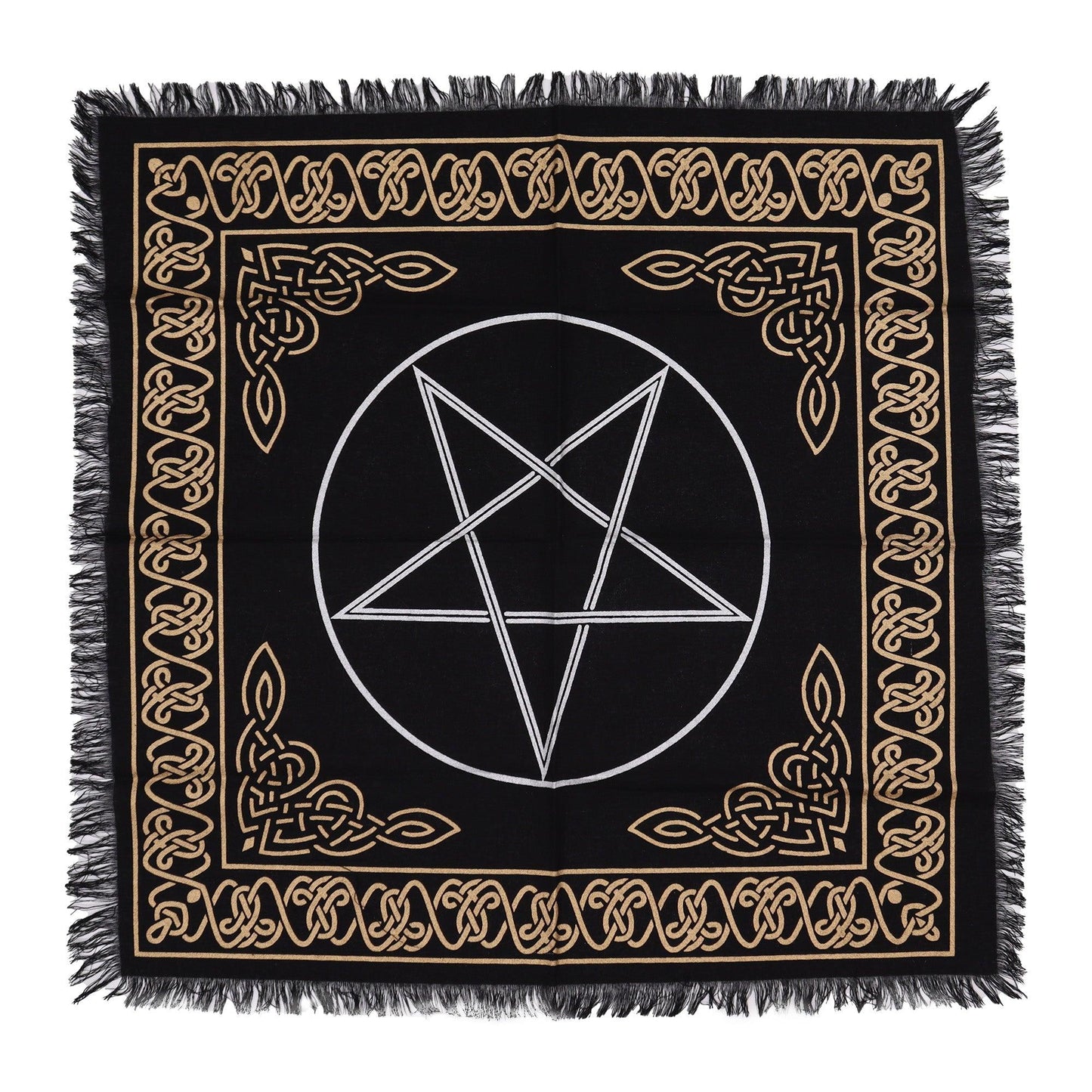 Esoteric Fringed Altar Cloth - Pentagon