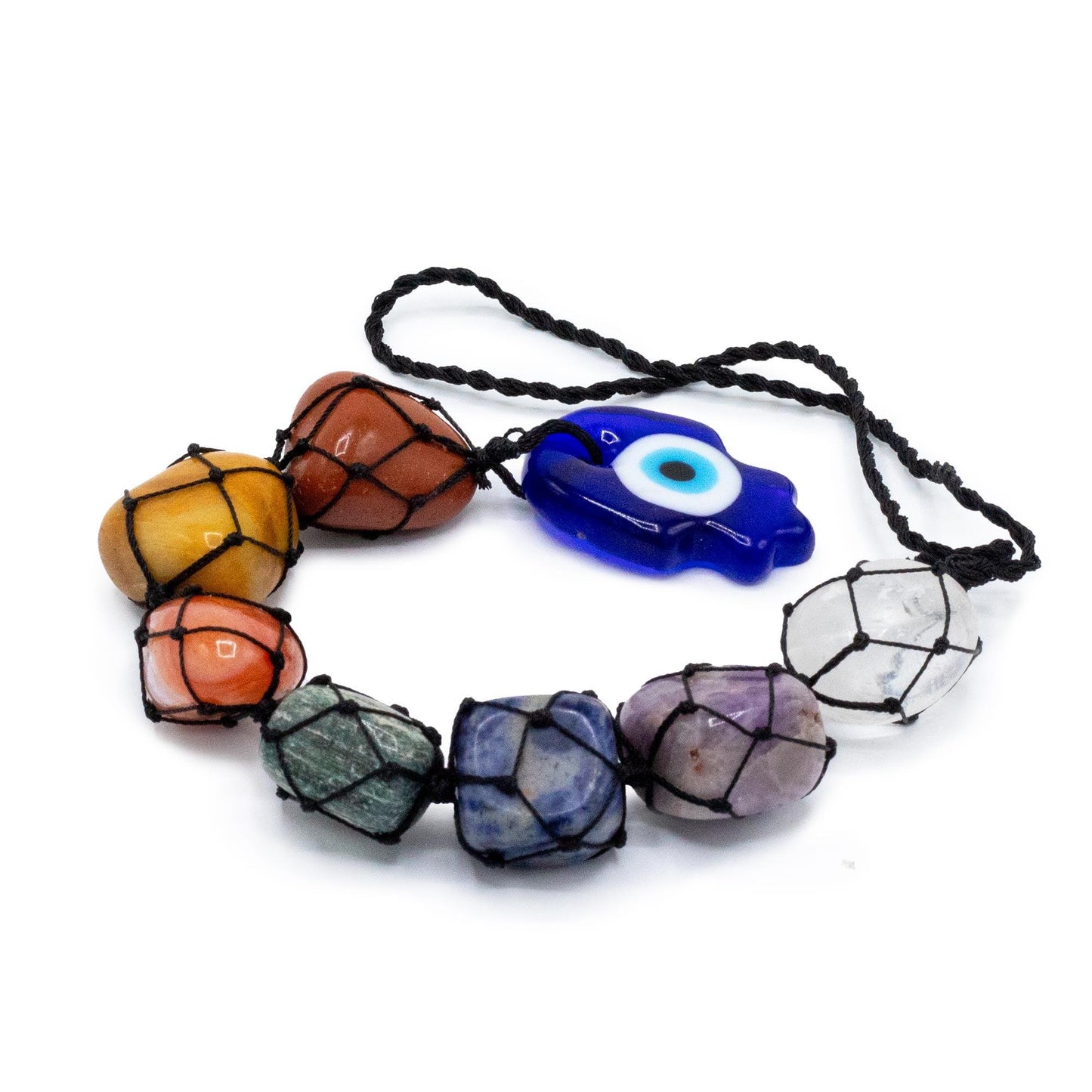 Hanging Chakra Stone Pendant - Hansa