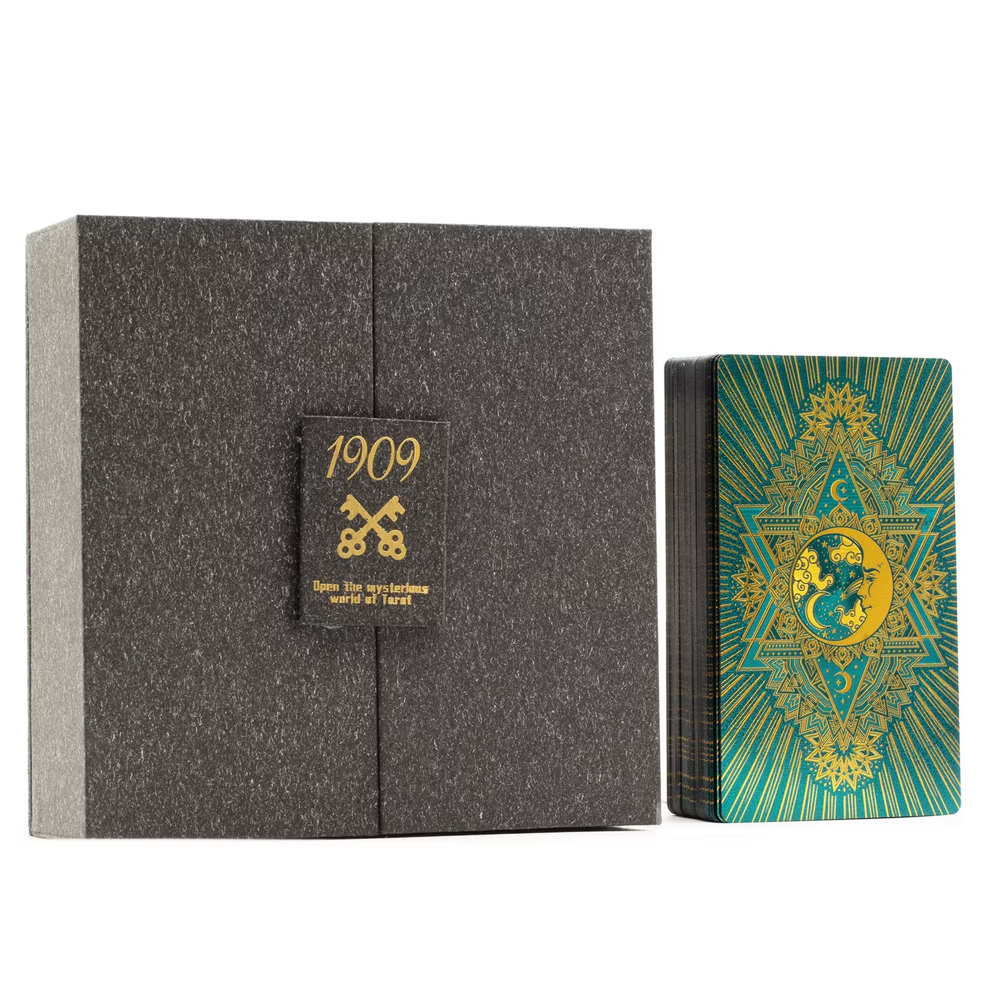 1x Gold & Turqoice Foil Tarot Card - Gift Set