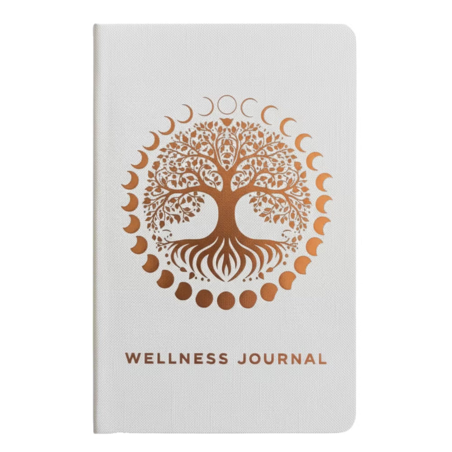 1x White Wellness Journal - 120 pages - Rose Gold Tree of Life
