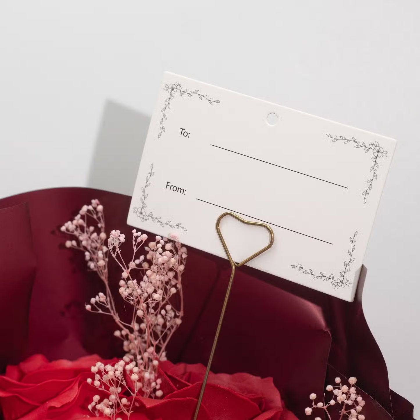 1x Large Red Roses Bouquet - Love is Eternal - Gift Card