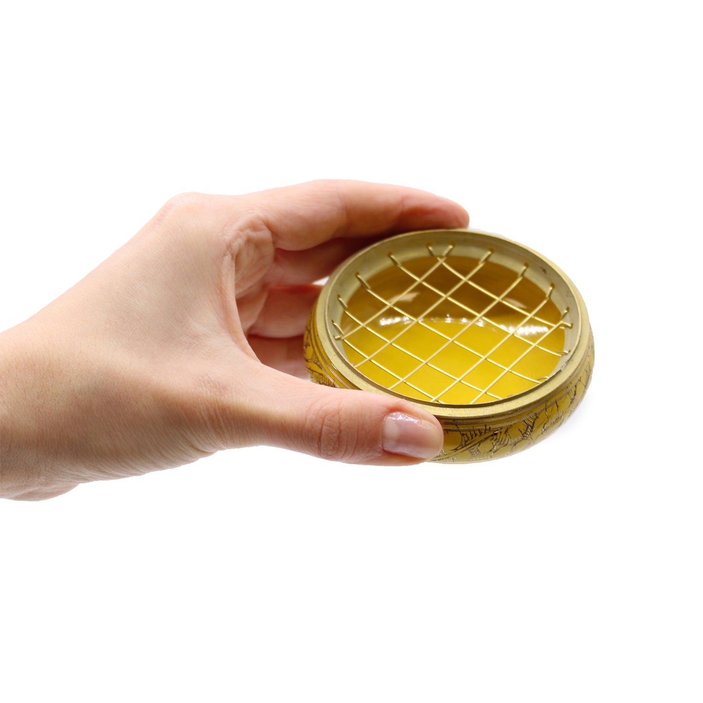 Chakra Tall Charcoal Incense Jar - Solar Plexus