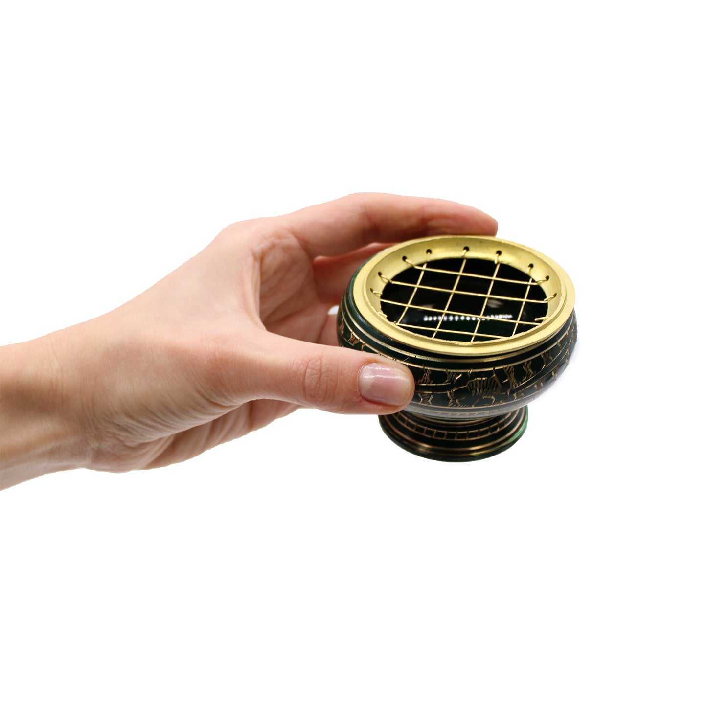 Chakra Tall Charcoal Incense Jar - Crown