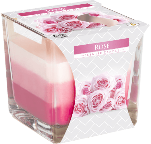 Rainbow Jar Candle - Rose