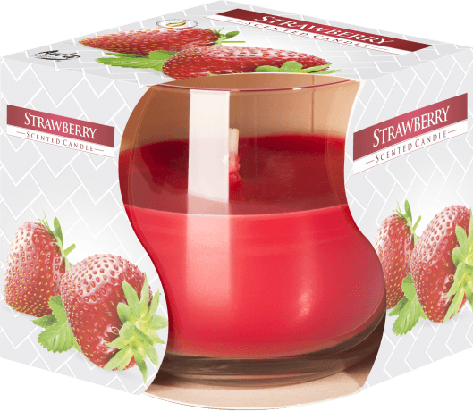 Scented Glass Jar Candle - Strawberry