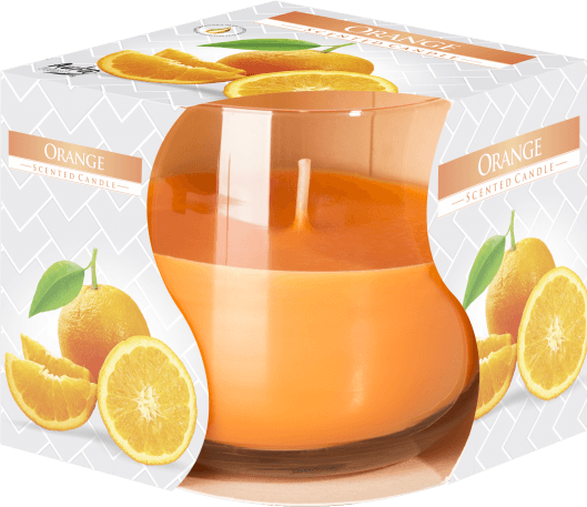 Scented Glass Jar Candle - Orange