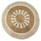 Round Seagrass White & Tan - Inner Sun - 1m