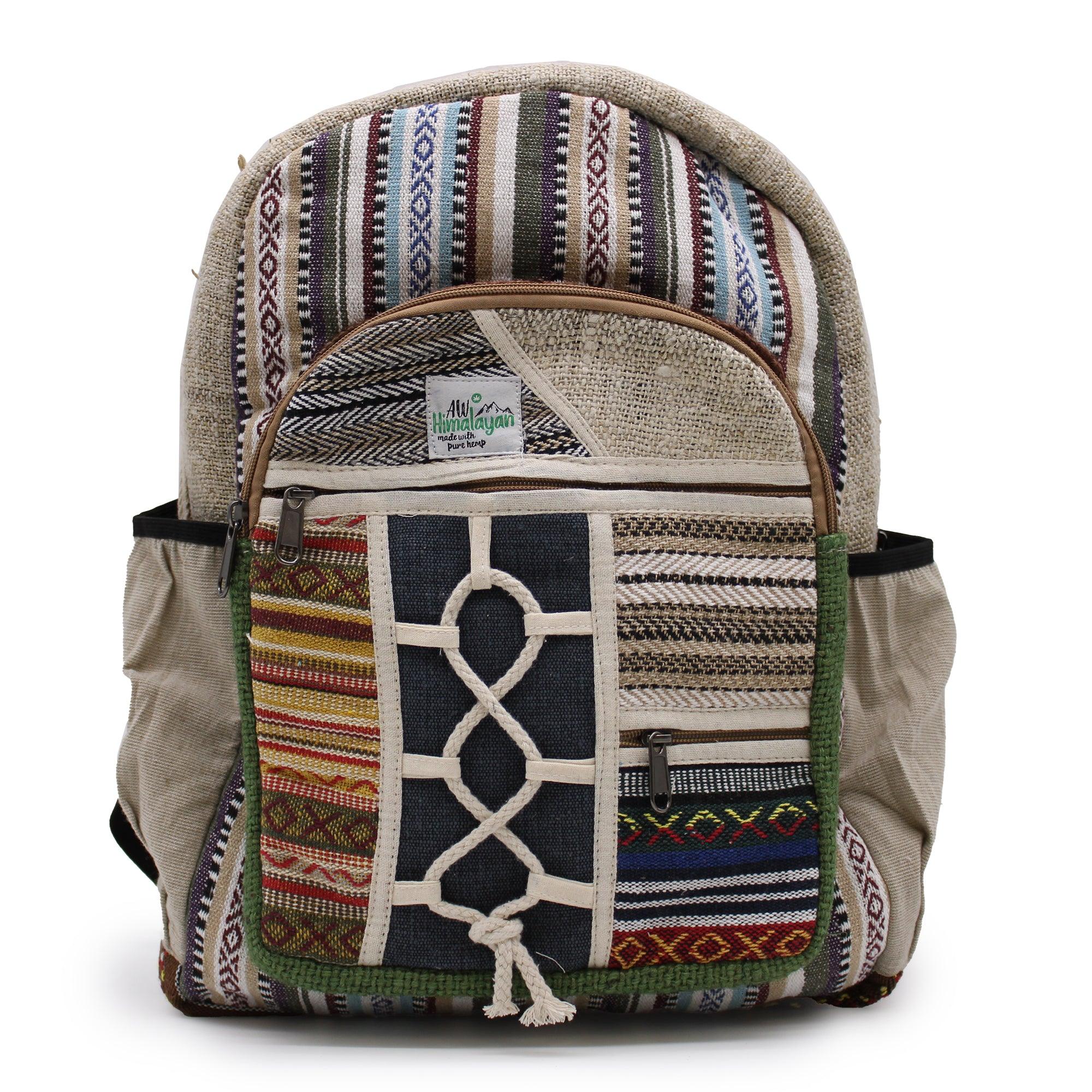 Large Backpack - Rope & Pockets Style – White Rose Wellness