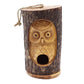 1x Tree Trunk Face - Bird House - Wise Owl