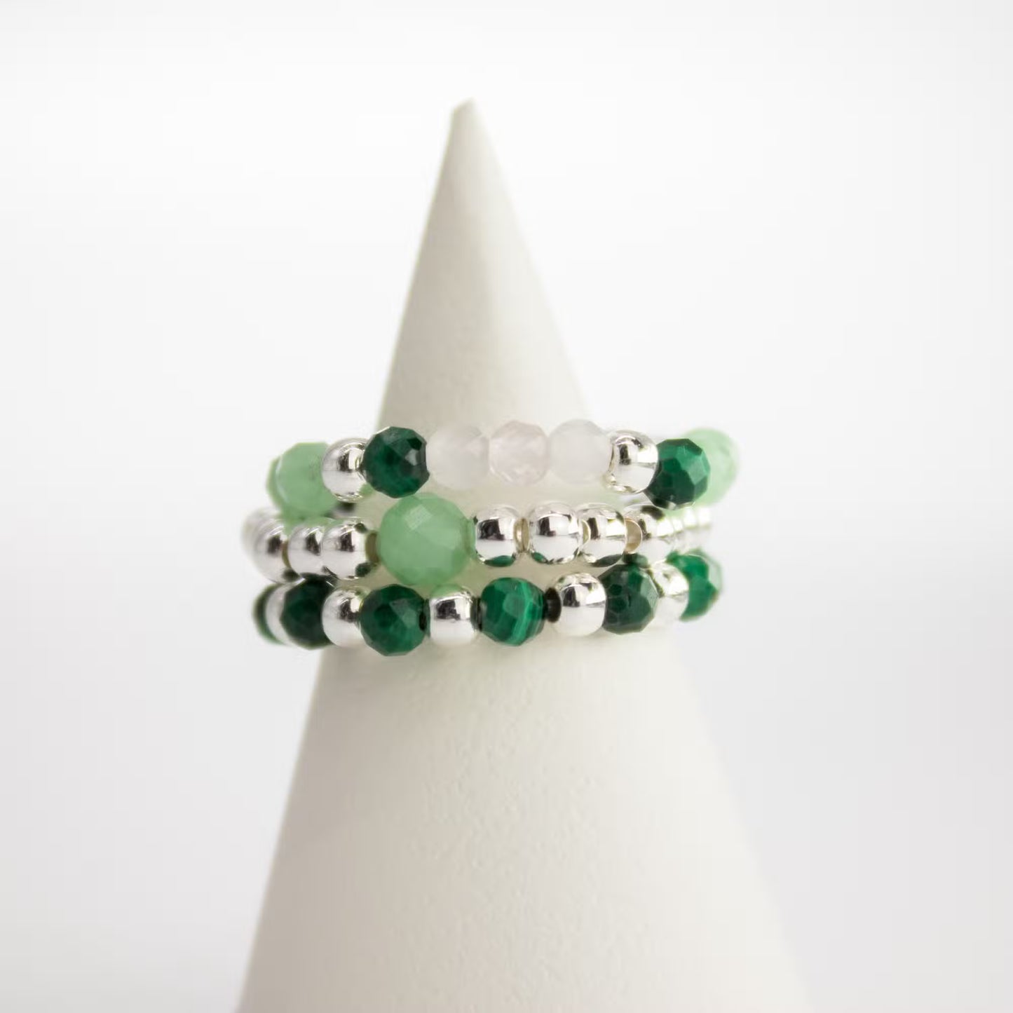 1x Nymph Spirit Gemstone Ring Set - Forest Spirit