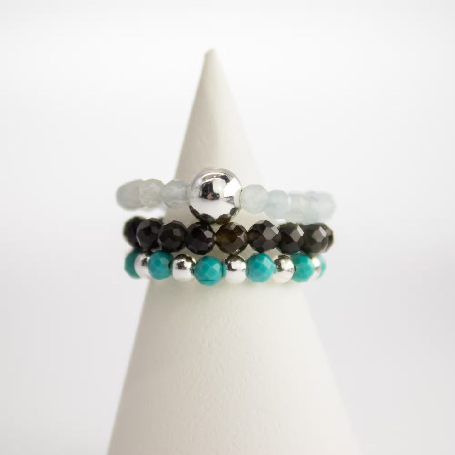 1x Nymph Spirit Gemstone Ring Set - Endless Ocean