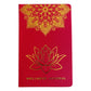 1x Red Wellness Journal - 120 pages - Golden Mandala and Lotus