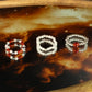 1x Nymph Spirit Gemstone Ring Set - Love & Flame