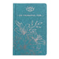 1x Blue Gratitude Journal with Silver Lining - 120 pages - I am Thankful For