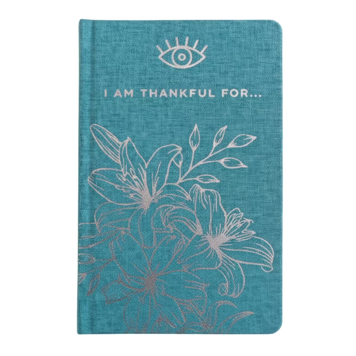 1x Blue Gratitude Journal with Silver Lining - 120 pages - I am Thankful For