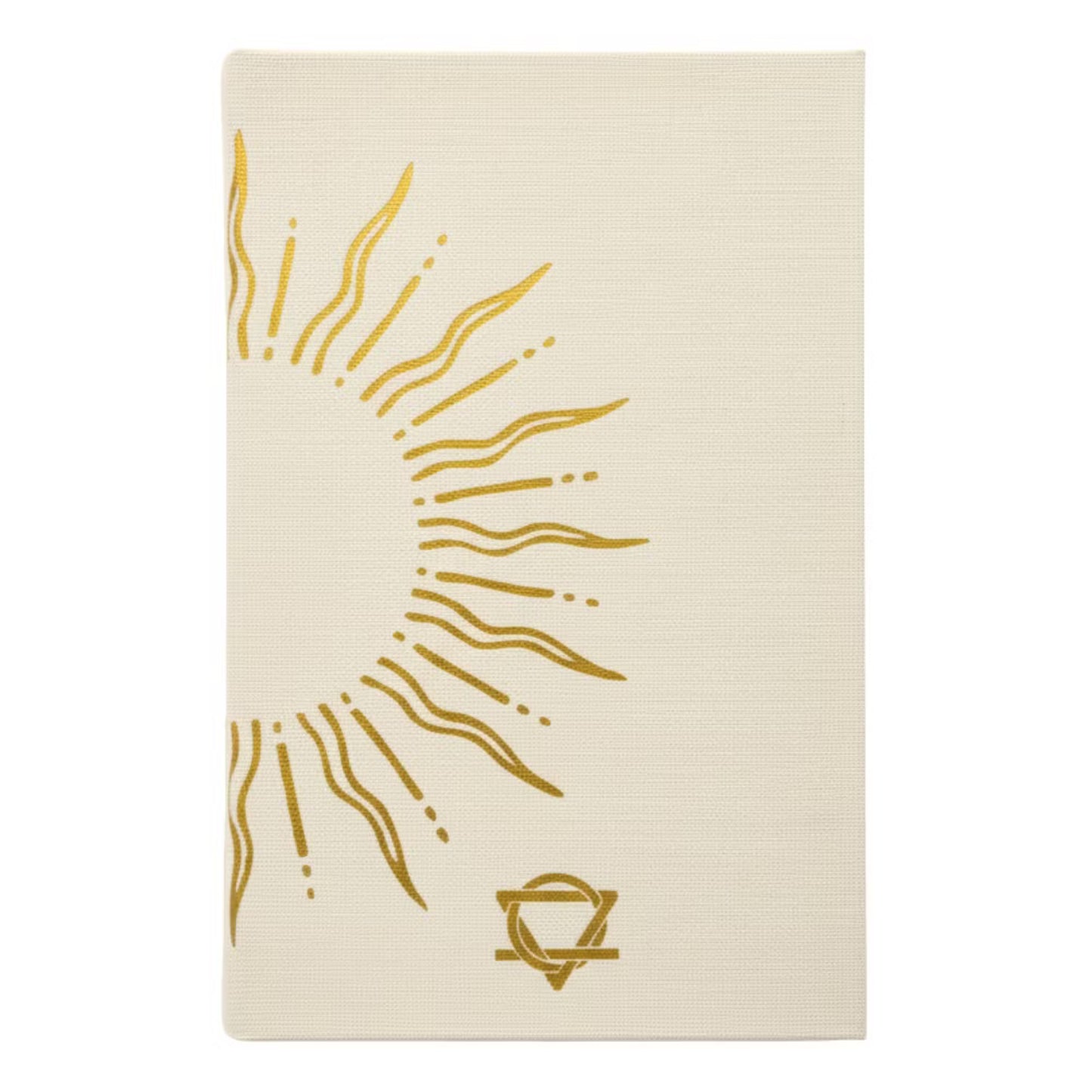 1x Ivory Gratitude Journal with Gold Lining - 120 pages - My Days are Full of Sun