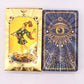 1x Blue & Gold Foil Tarot Card Set - All Seeing Eye - with booklet