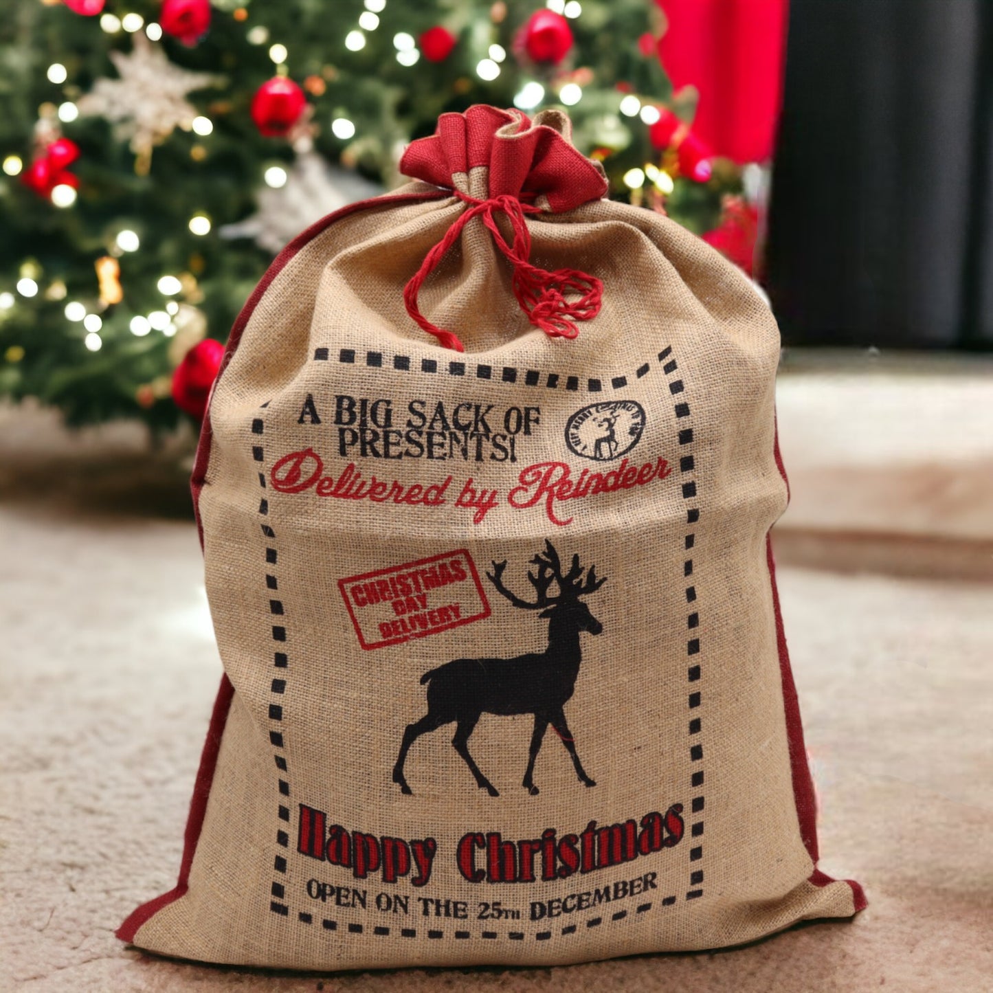 Delivered By Reindeer Sack