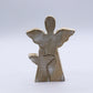 Mango Wood Angel in Angel - Whitewash