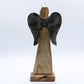 Large Mango Wood Peace Angel Metal Wings & Enamel Detail
